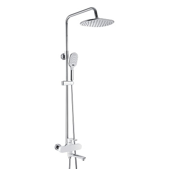 Душевая система латунь белый/хром R2136F