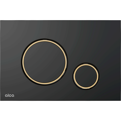 Кнопка управления для скрытых систем инсталляции, черный-мат/ золото глянец Кнопка управления для скрытых систем инсталляции, черный-мат/ золото глянец