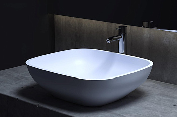 Раковина Salini GLORIA 308 1102208MRH S-Stone покраска по RAL снаружи, накладная, матовая