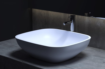 Раковина Salini GLORIA 308 1102208MRH S-Stone покраска по RAL снаружи, накладная, матовая