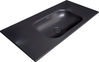 Столешница моноблок Vallessi 120 антрацит глянец керамика Столешница моноблок Vallessi 120 антрацит глянец керамика