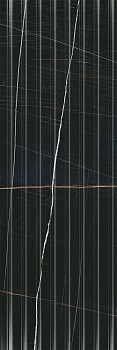Плитка настенная 14035R Греппи черный структура обрезной 40*120*12 (3шт\1.44м2), м2