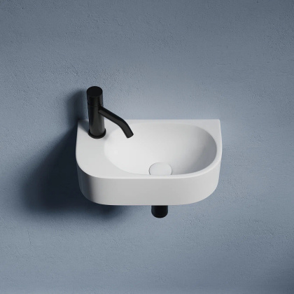 Умывальник подвесной прямоугольный (чаша справа, отверстие под смеситель слева) Element 409*224*110мм