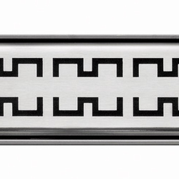 Декоративная решетка TECEdrainline "royal", нержавеющая сталь, сатин, для душевого канала, прямая 700