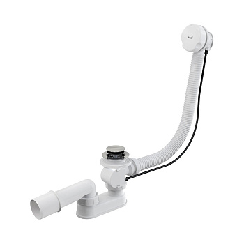 Сифон для ванны автомат комплект, белый