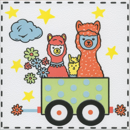 Декор 2 OP\A222\5009 Альпаки Белый (20см*20см*6,9мм) (10шт/0,4м2) ., шт