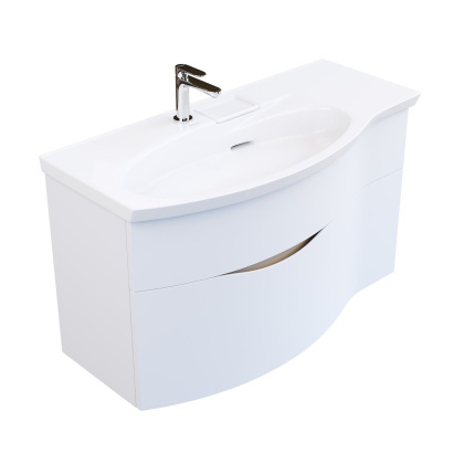 Тумба RIVA 100 см левая, белая матовая RV.100Lh\WHT.M