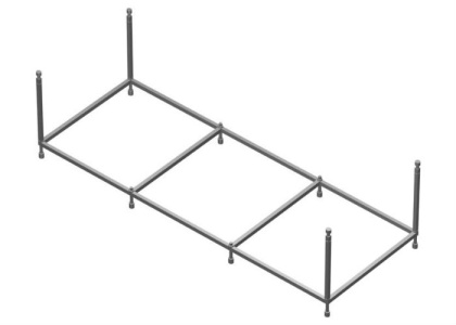W30A-180-080W-R Sensation, Каркас для ванны акриловой A0 180х80 см