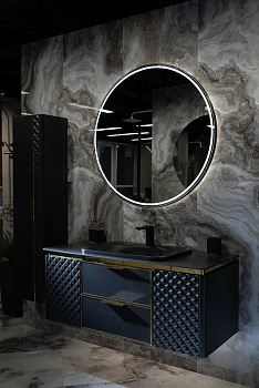 Зеркало Vallessi круглое черная рама, 100см 545-100-B Boheme Зеркало Vallessi круглое черная рама, 100см 545-100-B Boheme