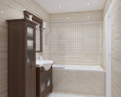 Бордюр AD\B532\60111 Glossy бежевый 4,8*60,шт