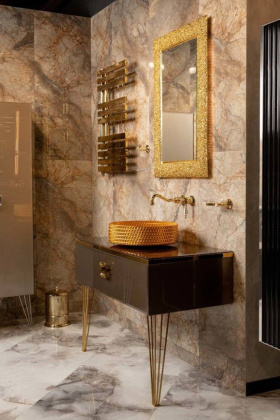 Консоль LUCIDO 100 см Бронзированный коричневый 304005 770-100-BB Boheme