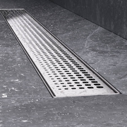 W01SC-P11-080-01SB MasterFlow Трап для душа линейный универс затвор Cut Gradient 80см цвет сталь мат