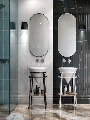 Зеркало CONO овальное 42, белое матовое CO.mi.42\WHT