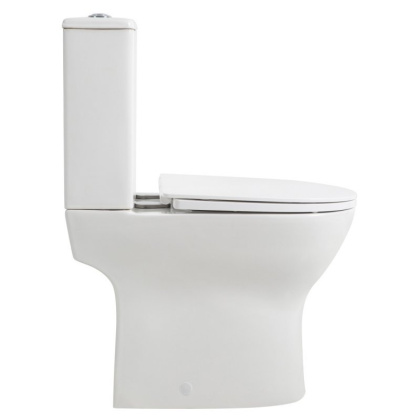 LOUNGE Чаша безободкового унитаза с сиденьем дюропласт soft close, P-trap, BB045CPR/SC LOUNGE Чаша безободкового унитаза с сиденьем дюропласт soft close, P-trap, BB045CPR/SC