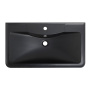 Раковина из искусственного камня BelBagno BB1000/455-LV-ART-ALR-NERO, чёрная матовая