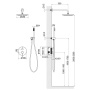 Душевая система Timo Saona SX-2369/16SM скрытого монтажа, белый матовый