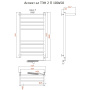 Полотенцесушитель Аспект эл ТЭН 2 П 100*50 (ЛЦ6)