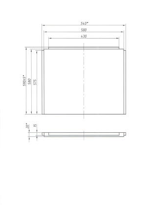 Панель боковая "Gracia 160х88 L"