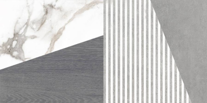 Плитка настенная 34078 Savage серый узор 25*50 (12шт/1,5м2),м2