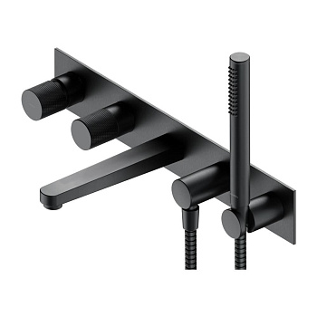 Смеситель для ванны скрытого монтажа OMNIRES CONTOUR CT8037_1AT (антрацит)