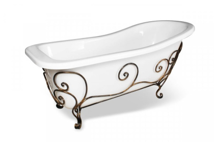 Кованая подставка для ванны "Царская" (патина)