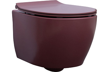 Чаша подвесного унитаза Allen Brau Fantasy 4.11004.BD бордо Чаша подвесного унитаза Allen Brau Fantasy 4.11004.BD бордо
