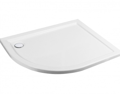 Душевой поддон из искусственного камня Эстет Омега 100х80 L ФР-00000768 Белый