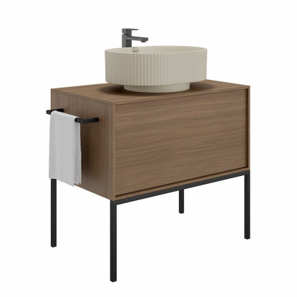 Держатель для полотенца ATOLLO, черный матовый ATrl.30\M