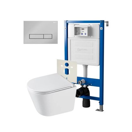 Сет: Система инсталляции Point Элемент для подвесного унитаза PN45120 + Клавиша смыва для инсталляции Point Меркурий, хром, PN44831C + Унитаз подвесной Point Венера безободковый, белый, сиденье дюропласт микролифт быстросъемное PN41071 Сет: Система инсталляции Point Элемент для подвесного унитаза PN45120 + Клавиша смыва для инсталляции Point Меркурий, хром, PN44831C + Унитаз подвесной Point Венера безободковый, белый, сиденье дюропласт микролифт быстросъемное PN41071