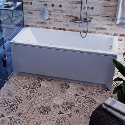 Ванна  Либра-170х70 NEW пустая с фр.экр. (слив справа)