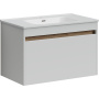 Тумба подвесная SANCOS Smart 890х450х500, c двумя ящиками оснащенными доводчиками, белый глянец , арт. SM90W