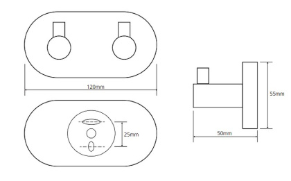 Планка с 2-мя крючками