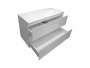 Тумба подвесная под умывальник Malta 1000х470 2 ящика (ШхГхВ) 998х466х607