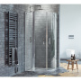 Душевое ограждение EXCELLENT Mazo 100х100 полукруг (хром)