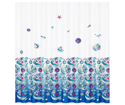 Шторка для ванной Salm, 180х200 см, белая, SC-13101