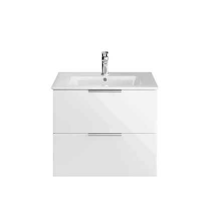 Тумба CUBO подвесная с ящиками 70, белая матовая