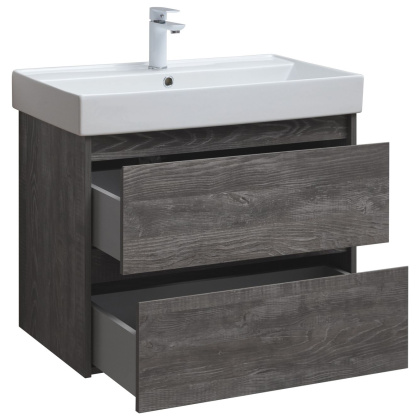 Тумба под раковину Aquanet Nova Lite 75 дуб серый (2 ящика) Тумба под раковину Aquanet Nova Lite 75 дуб серый (2 ящика)