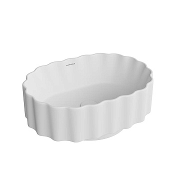 Раковина ARTBASIN Conchiglia накладная 50, белая матовая CC.wb.50\WHT.M