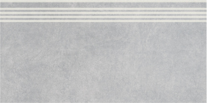 Ступень Королевская дорога серый светлый обрезной 30x60x0,9