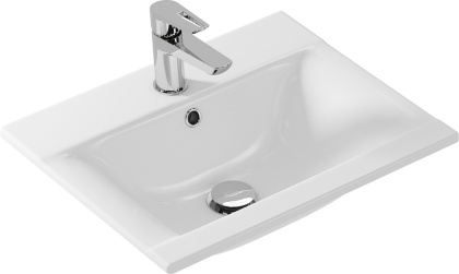 Тонкая раковина Ontario с отверстием под смеситель, размером 50 см Тонкая раковина Ontario с отверстием под смеситель, размером 50 см