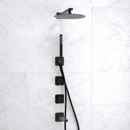 A5251.300.301.219.258.302.242.217 Встраиваемый комплект для ванны с верхней душевой насадкой, лейкой