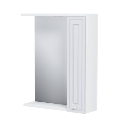 M41MPR0601WG Palace One, зеркало, частично зеркальный шкаф, правый, 60 см, с подсветкой, Белый