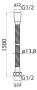 CZR-FMDC2-120-02 Гибкий шланг, длина 1,2 м, исполнение бронза CZR-FMDC2-120-02 Гибкий шланг, длина 1,2 м, исполнение бронза