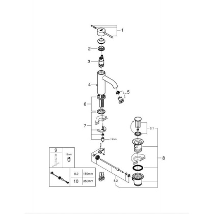 Смеситель для раковины Grohe Essence New 23589001 хром Смеситель для раковины Grohe Essence New 23589001 хром