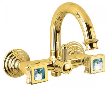 Смеситель OLIMP-VD-02-Sw Исполнение: Бронза, Ручки: Swarovski