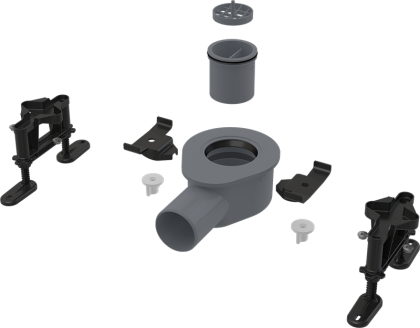 Низкий cифон DN50 и комплект регулируемых ног