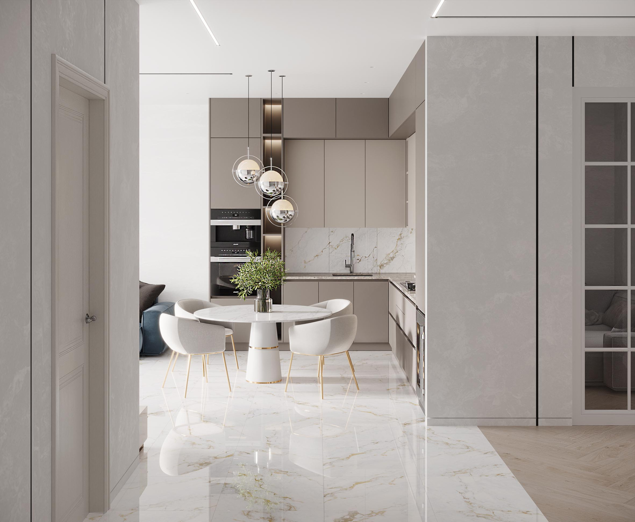 Kерамогранит K27_1 Statuario martin (60смх60смх9мм) (4шт_1,44м2) Матовый, м2