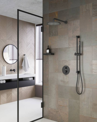 Душевая система Timo Saona SX-2309/03SM скрытого монтажа, черный