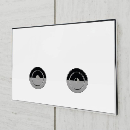 Клавиша смыва для пневматической инсталляции Point Венера, белый/хром, PN44071WC Клавиша смыва для пневматической инсталляции Point Венера, белый/хром, PN44071WC