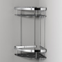 A7454200 Sense L Полка для душа угловая двухъярусная, хром